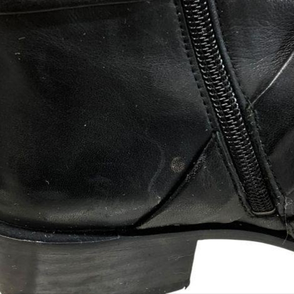 JOHN FLUEVOG Black Wrappings "Judi" Leather Ankle Boot Size 6.5 - Picture 2 of 5